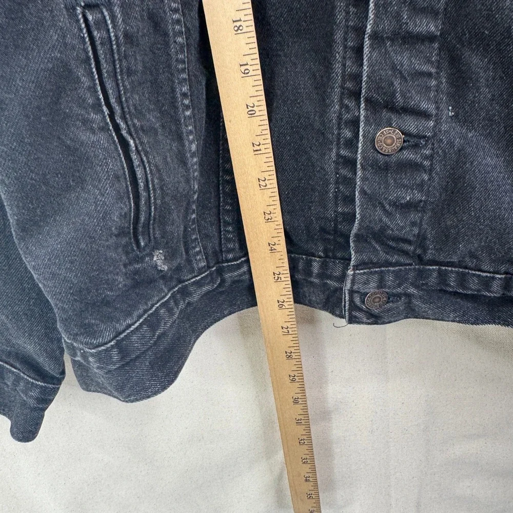 Levis Denim Jacket XL Faded Black‎ American Original Patch USA VTG 90s Trucker